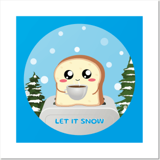 let it snow snowball Posters and Art